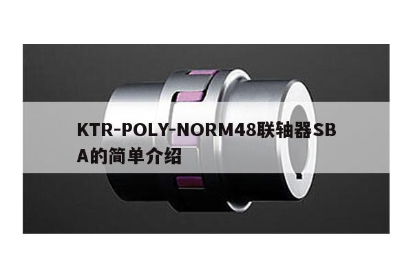 KTR-POLY-NORM48聯軸器SBA的簡單介紹