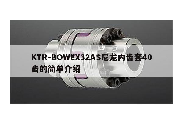 KTR-BOWEX32AS尼龍內齒套40齒的簡單介紹