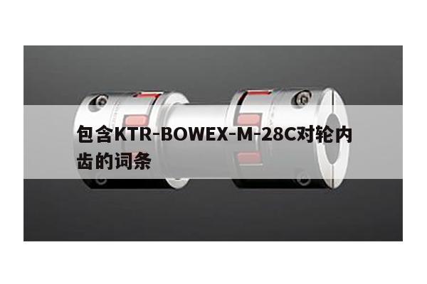 包含KTR-BOWEX-M-28C對輪內齒的詞條