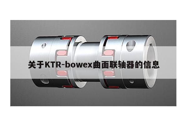 關于KTR-bowex曲面聯軸器的信息
