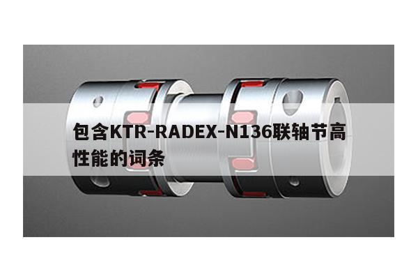 包含KTR-RADEX-N136聯軸節高性能的詞條