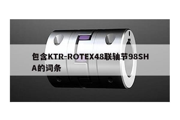 包含KTR-ROTEX48聯軸節98SHA的詞條