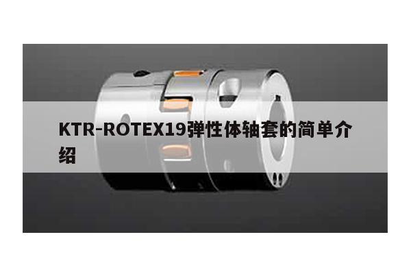KTR-ROTEX19彈性體軸套的簡單介紹