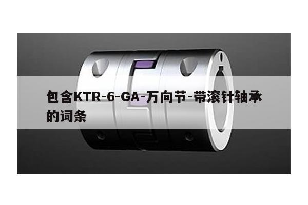 包含KTR-6-GA-萬向節-帶滾針軸承的詞條
